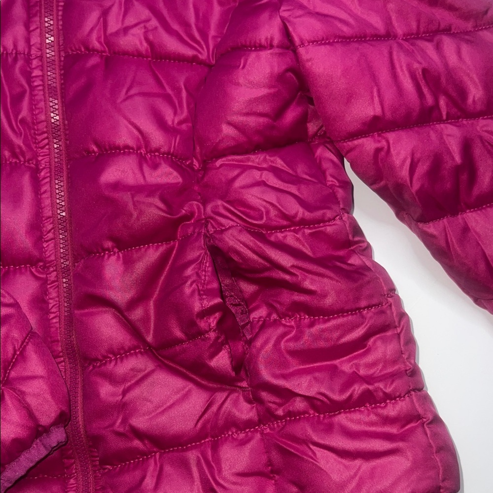 Girls Old Navy Fuchsia Puffer Jacket size 14 - Picture 4 of 8
